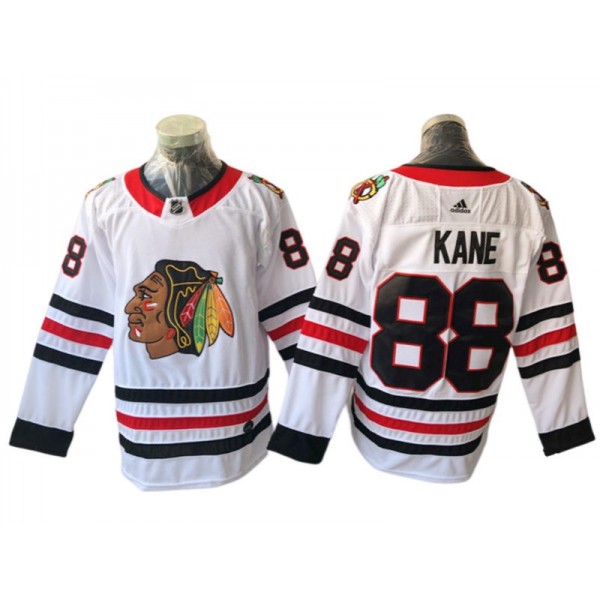 Chicago Blackhawks #88 Patrick Kane White Away Jersey