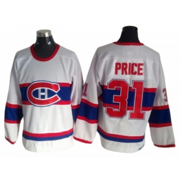 Montreal Canadiens #31 Carey Price White 1946 Vintage CCM Jersey