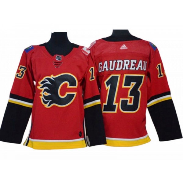 Calgary Flames #13 Johnny Gaudreau Youth Red Home Jersey