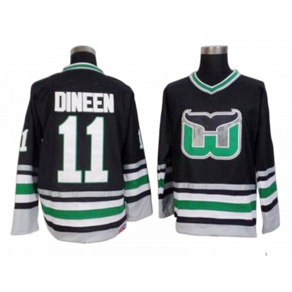 Hartford Whalers #11 Kevin Dineen Black 1990 Vintage CCM Jersey