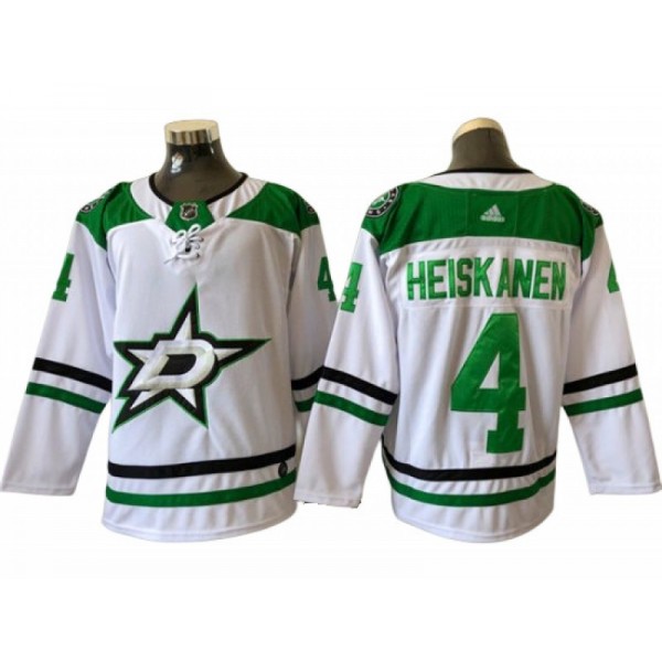 Dallas Stars #4 Miro Heiskanen White Away Jersey