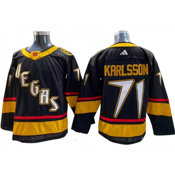 Vegas Golden Knights #71 William Karlsson Black Reverse Retro 2.0 Jersey