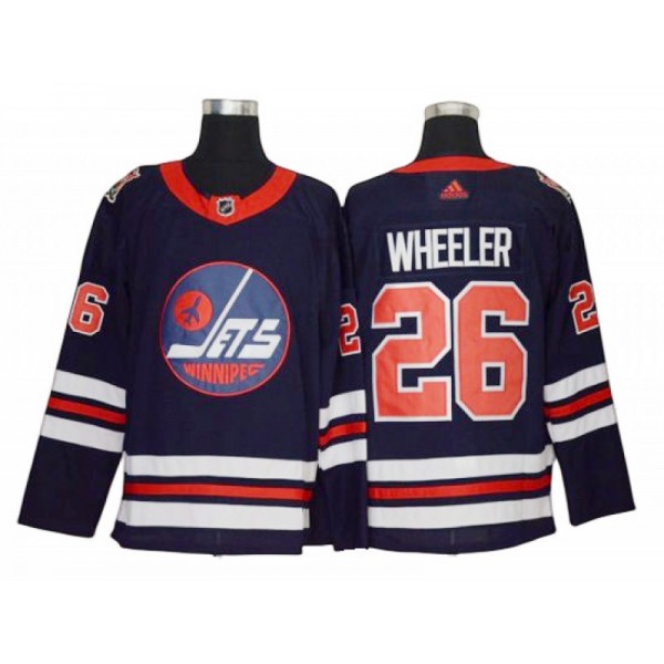 Winnipeg Jets #26 Blake Wheeler Navy Heritage Classic Jersey