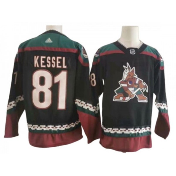 Arizona Coyotes #81 Phil Kessel Black Alternate Jersey