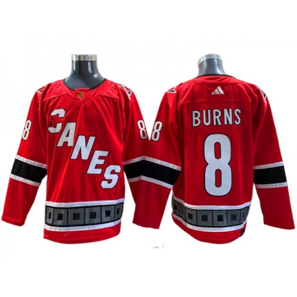 Carolina Hurricanes #8 Brent Burns Red Reverse Retro 2.0 Jersey