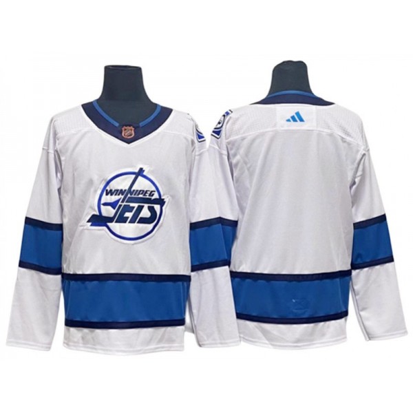 Winnipeg Jets Blank White Reverse Retro 2.0 Custom Jersey