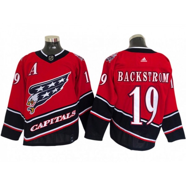 Washington Capitals #19 Nicklas Backstrom Red 2020/21 Reverse Retro Jersey