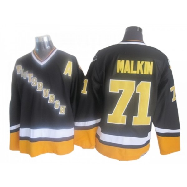 Pittsburgh Penguins #71 Evgeni Malkin 1996 CCM Vintage Black Jersey