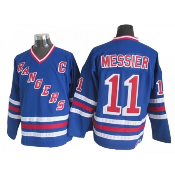 New York Rangers #11 Mark Messier CCM Royal Blue Heroes of Hockey Alumni Jersey