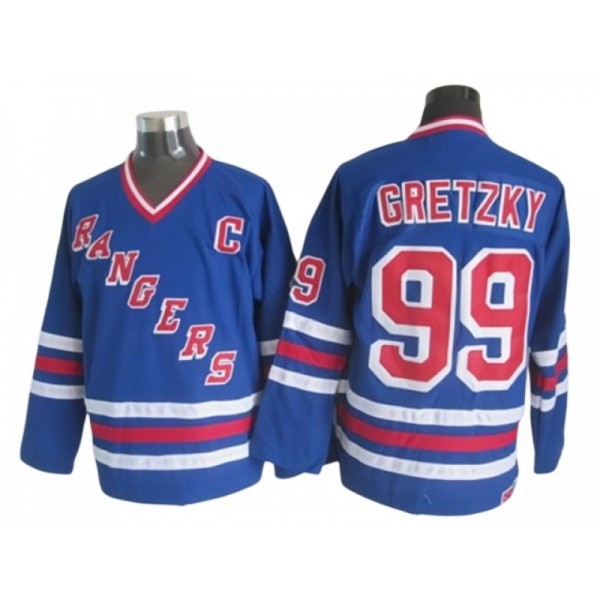 New York Rangers #99 Wayne Gretzky CCM Royal Blue Heroes of Hockey Alumni Jersey