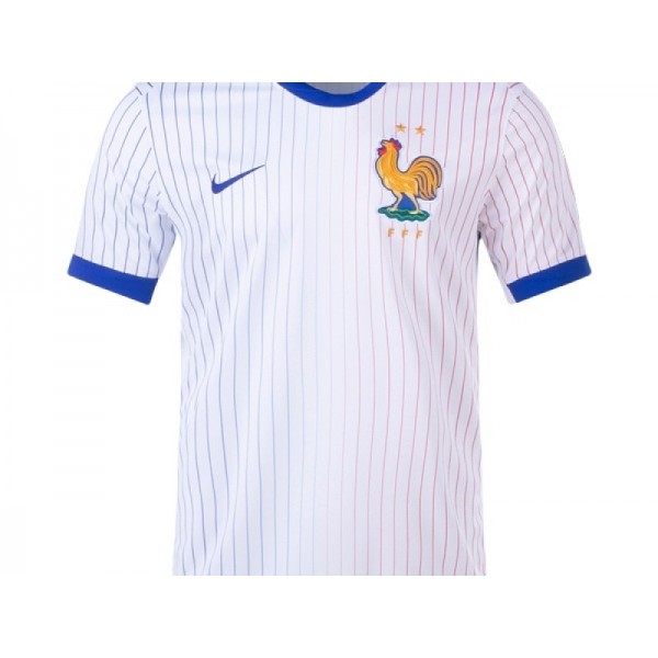 France #00 24/25 White Away Custom Jersey