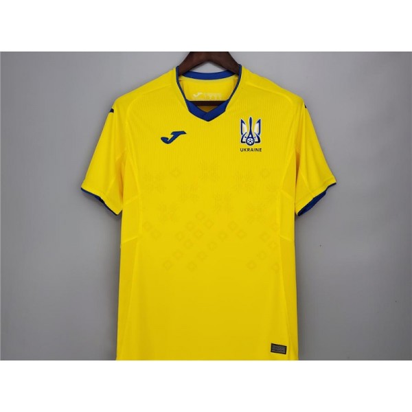 Ukraine Blank Home Soccer Jersey