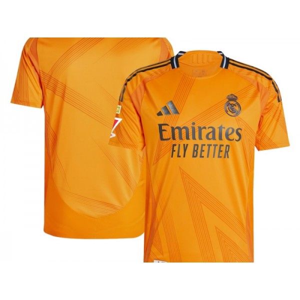 Real Madrid Blank Orange Away 2024/25 Soccer Jersey