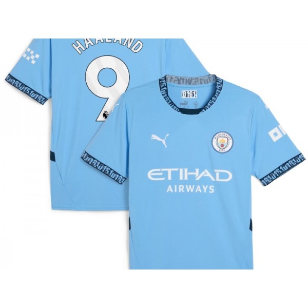 Manchester City #9 ERLING HAALAND Home 2024/25 Soccer Jersey