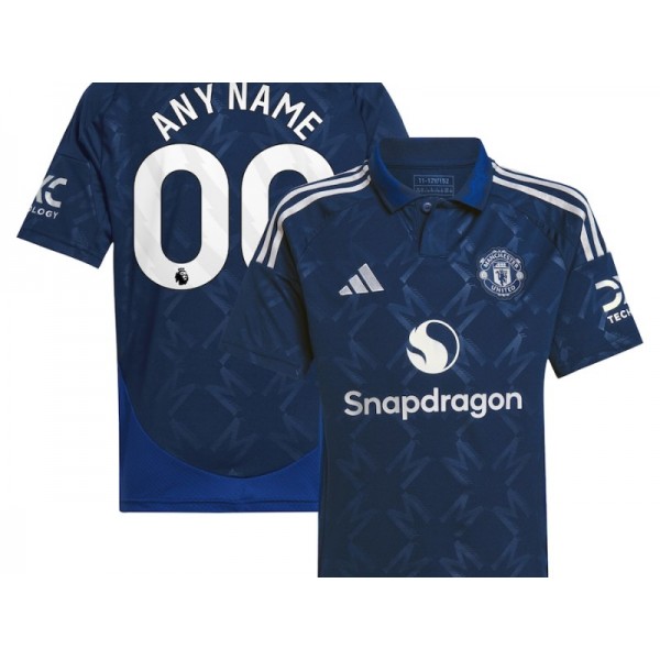 Manchester United #00 Navy 2024/25 Away Soccer Custom Jersey