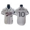 Inter Miami CF #10 MESSI Baseball Jersey - White/Black/Pink