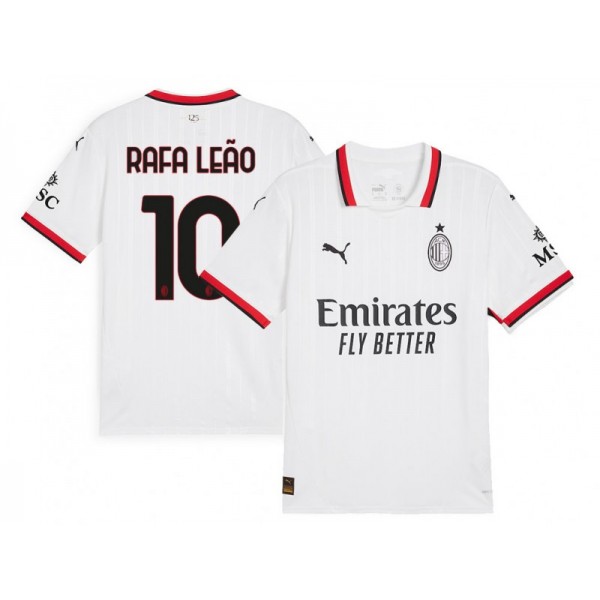 AC Milan #10 RAFA LEÃO White Away 2024/25 Soccer Jersey