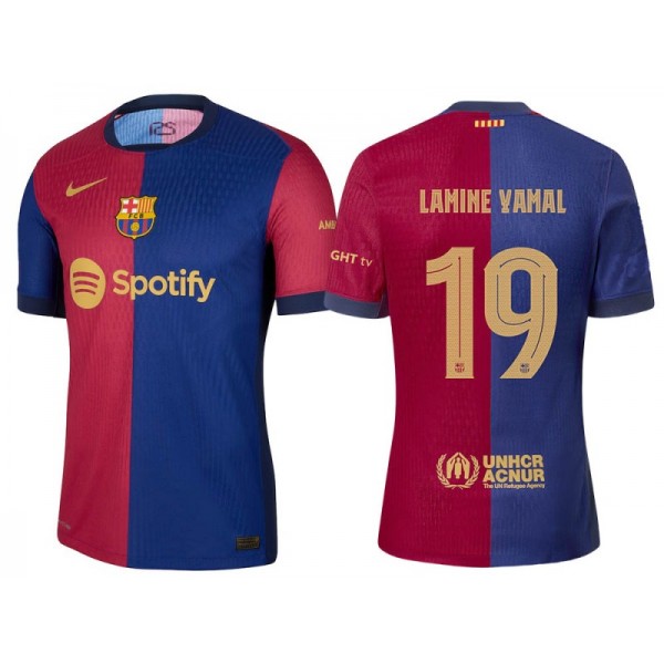 Barcelona #19 LAMINE YAMAL Home 2024/25 Jersey