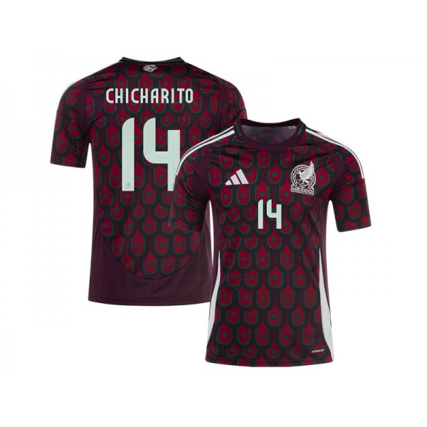 Mexico #14 CHICHARITO 24/25 Home Soccer Jersey