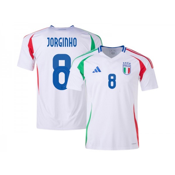 Italy #8 JORGINHO 2024 Away Jersey - White