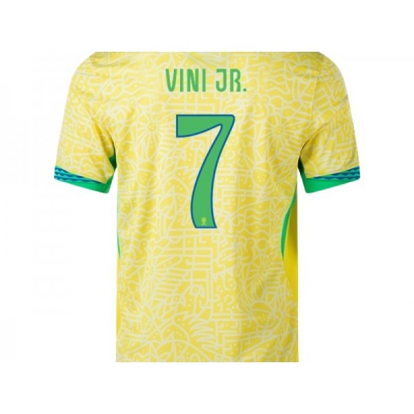 Brazil #7 VINICIUS JR. 24/25 Home Jersey