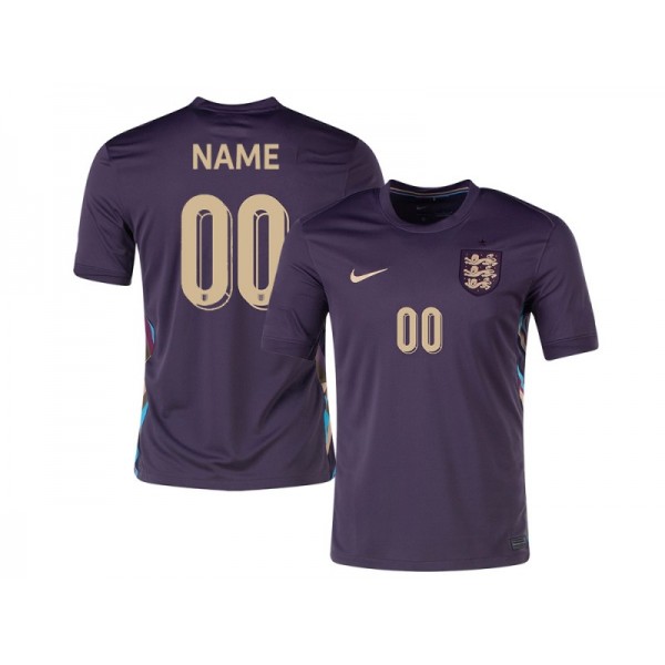 England #00 24/25 Navy Away Custom Jersey