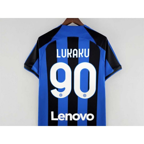 Inter Milan #90 LUKAKU Home 2022/23 Soccer Jersey