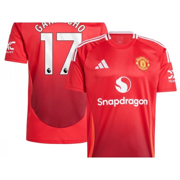 Manchester United #17 Alejandro Garnacho Home 2024/25 Soccer Jersey