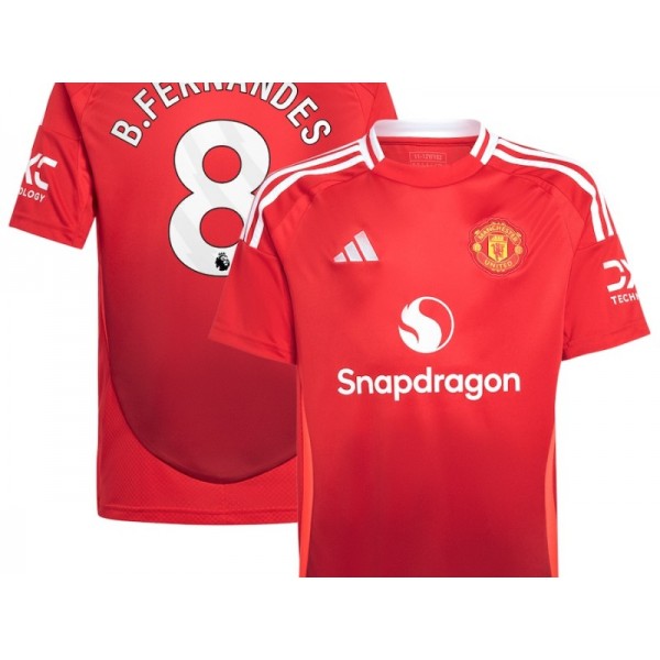 Manchester United #8 B.Fernandes Red 2024/25 Home Jersey