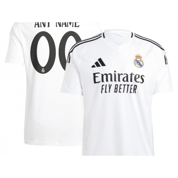 Real Madrid #00 White Home 2024/25 Soccer Custom Jersey