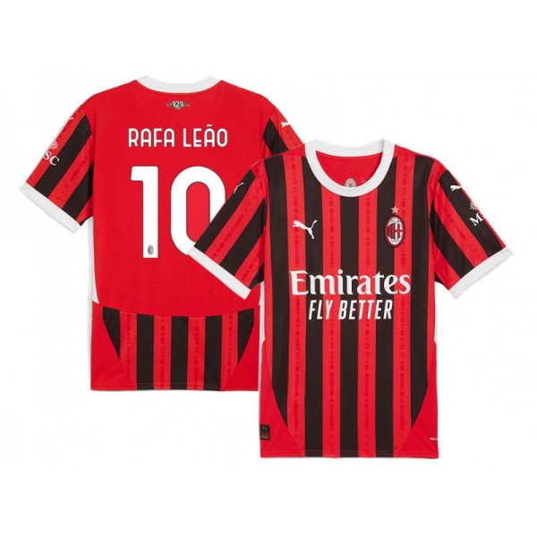 AC Milan #10 RAFA LEÃO Red Home 2024/25 Soccer Jersey