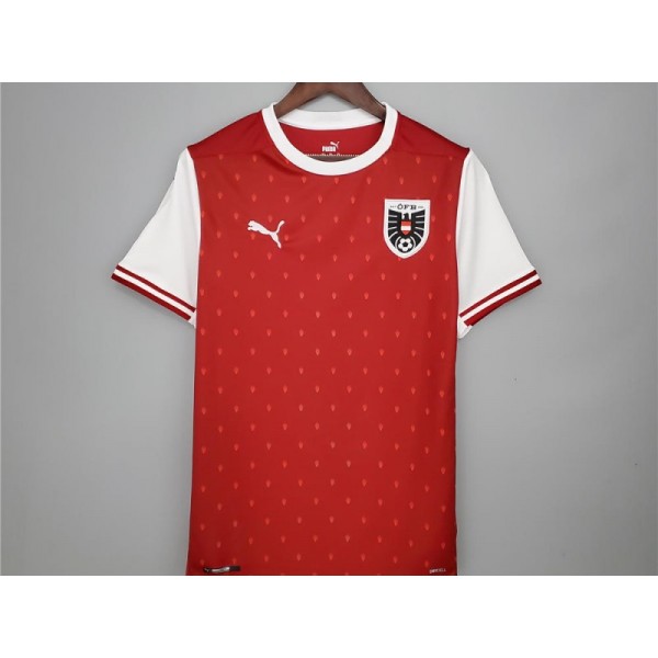 Austria Blank Home Soccer Jersey