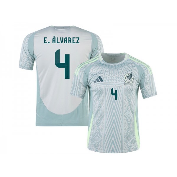 Mexico #4 E.ÁLVAREZ 24/25 Away Soccer Jersey