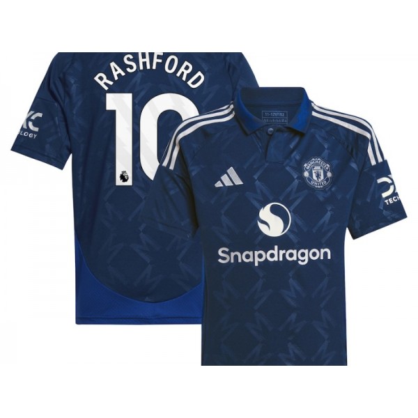 Manchester United #10 Rashford Navy 2024/25 Away Soccer Jersey