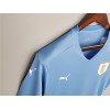 Uruguay Blank Home Soccer Jersey