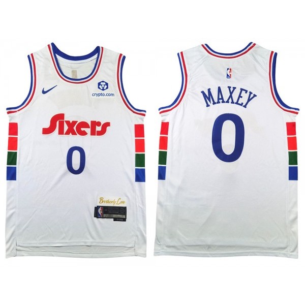 Philadelphia 76ers #0 Tyrese Maxey 2024/25 White City Edition Swingman Jersey