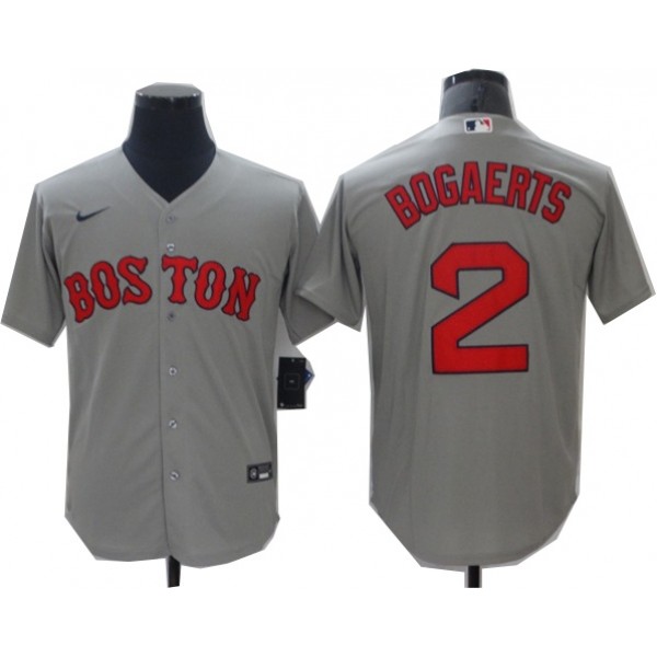 Boston Red Sox #2 Xander Bogaerts Gray Cool Base Jersey