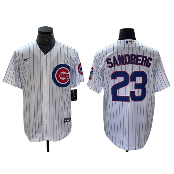 Chicago Cubs #23 Ryne Sandberg White Limited Jersey