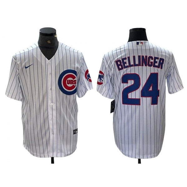 Chicago Cubs #24 Cody Bellinger White Limited Jersey