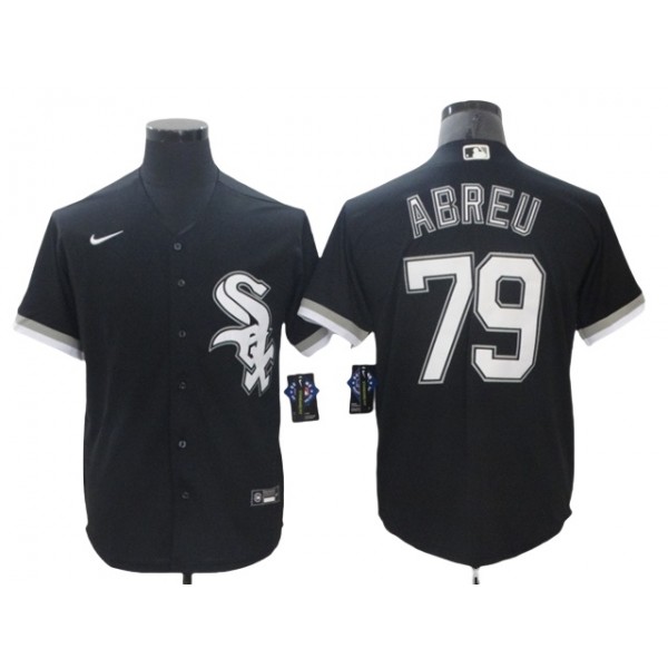 Chicago White Sox #79 Jose Abreu Black Cool Base Jersey