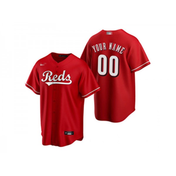 Cincinnati Reds #00 Red Cool Base Custom Jersey