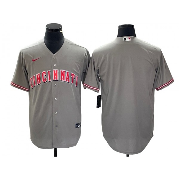 Cincinnati Reds Blank Gray Cool Base Team Jersey