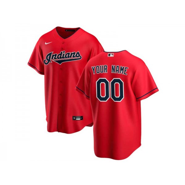 Cleveland Guardians #00 Red Cool Base Custom Jersey