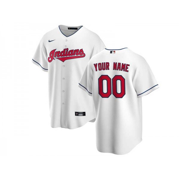 Cleveland Guardians #00 White Cool Base Custom Jersey