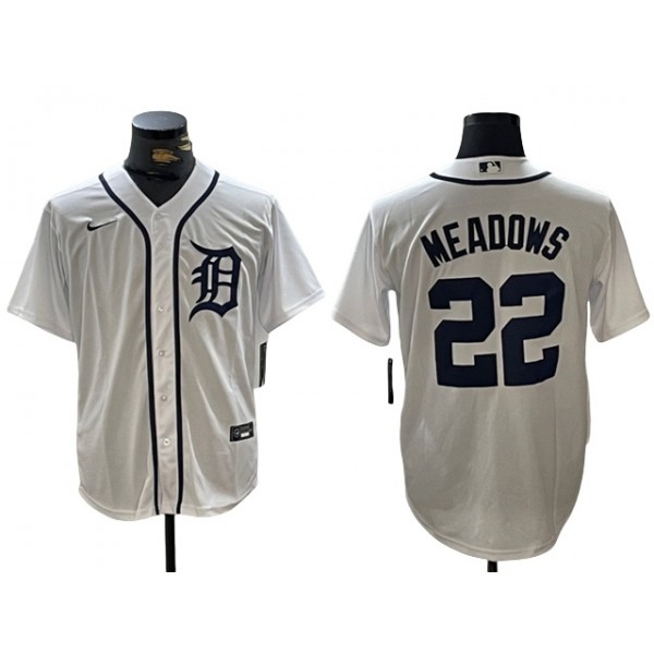 Detroit Tigers #22 Parker Meadows White Limited Jersey