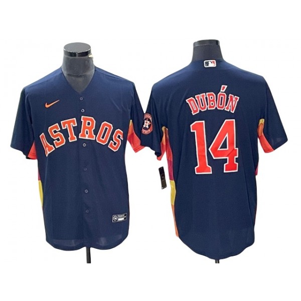 Houston Astros #14 Mauricio Dubon Navy Limited Jersey