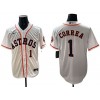 Houston Astros #1 Carlos Correa White Limited Jersey
