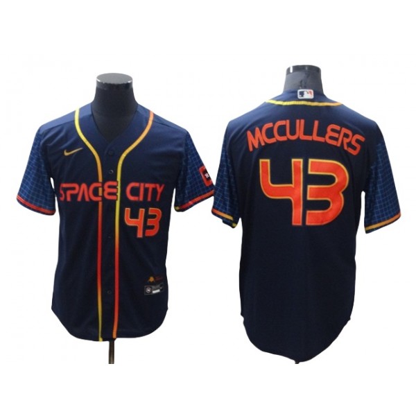 Houston Astros #43 Lance McCullers Jr. Navy 2022 City Connect Limited Jersey