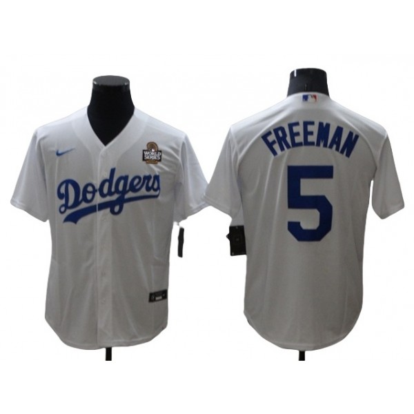 Los Angeles Dodgers #5 Freddie Freeman White 2024 World Series Jersey