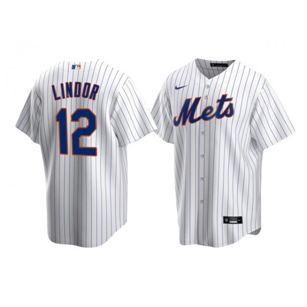 New York Mets #12 Francisco Lindor Youth White Jersey